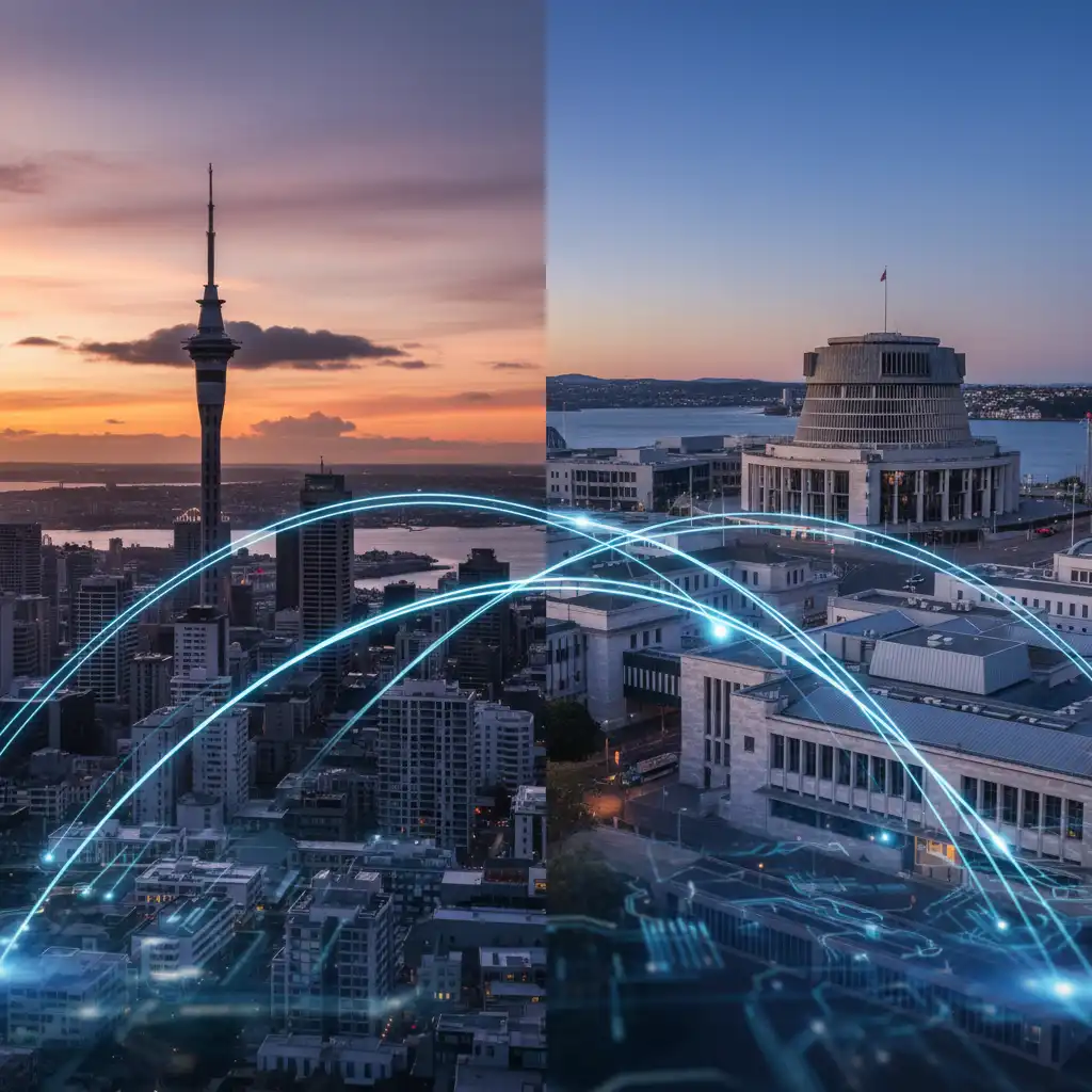 Auckland and Wellington digital landscape comparison