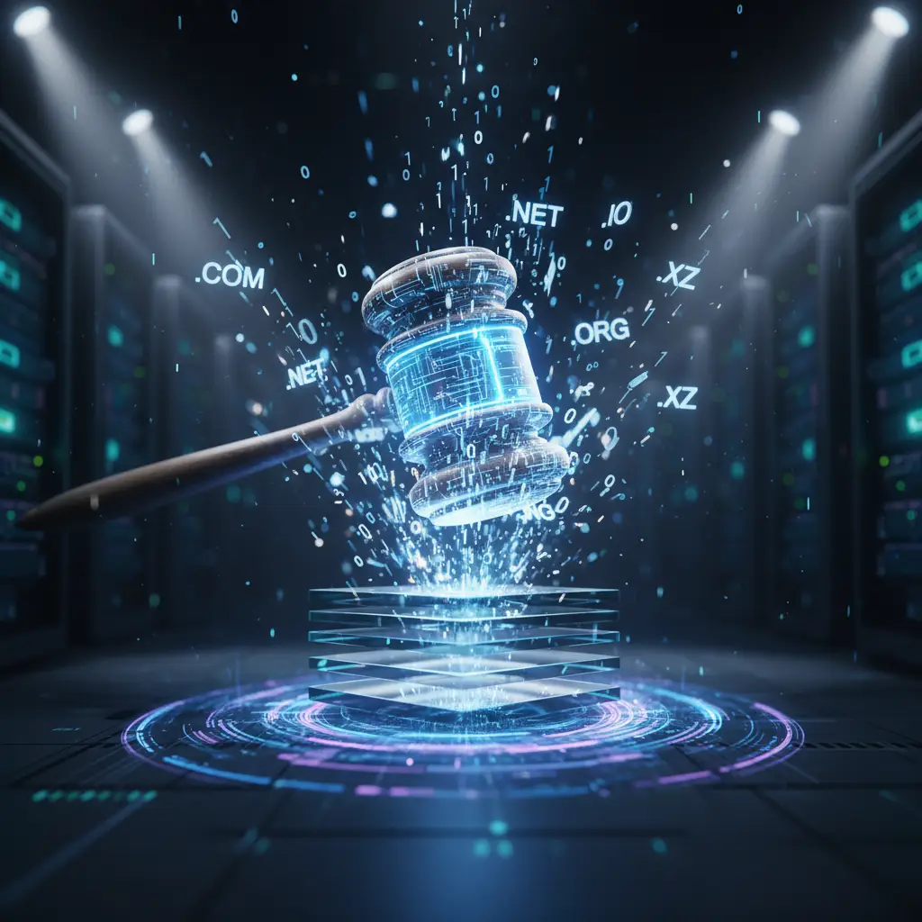 Liquidation of digital assets and domain names