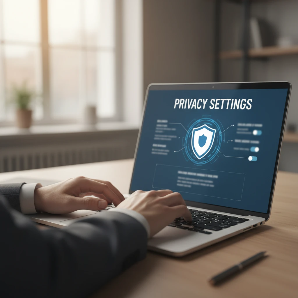 User adjusting privacy settings on a domain registrar dashboard