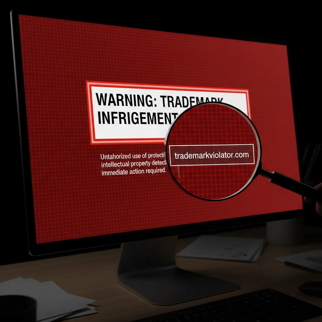 Unfair domain registration warning