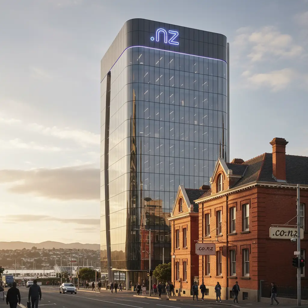 Modern .nz domain versus traditional .co.nz domain architecture