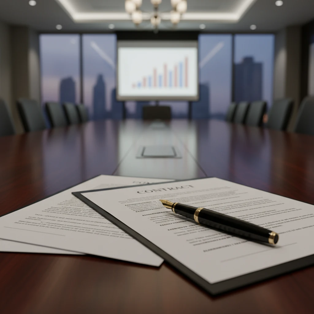 Negotiating domain purchase contracts