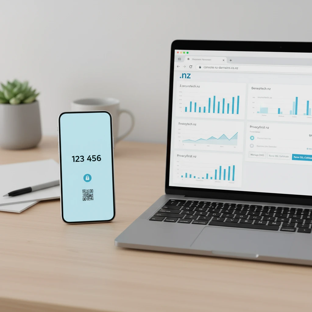 Two-factor authentication for domain registrar