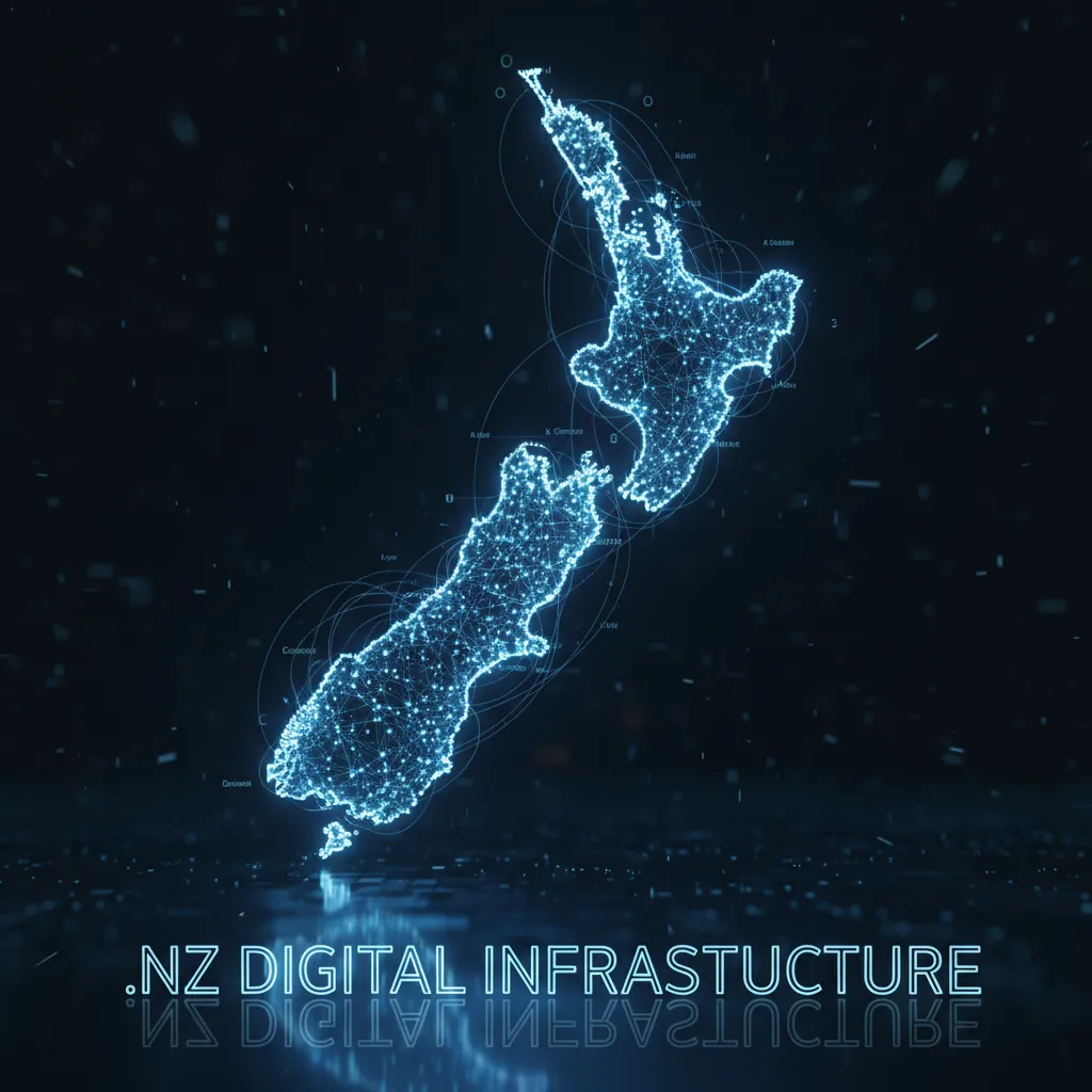 New Zealand digital domain network map