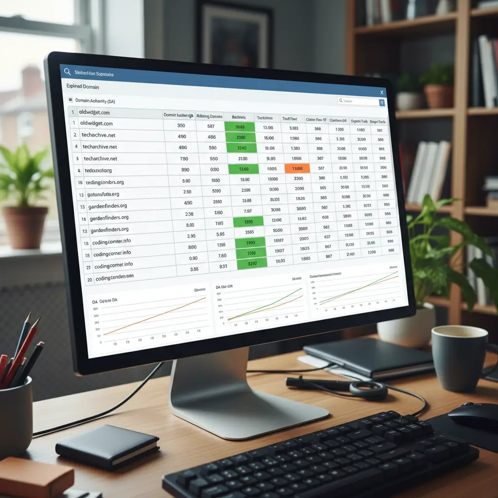 Analyzing expired domain metrics