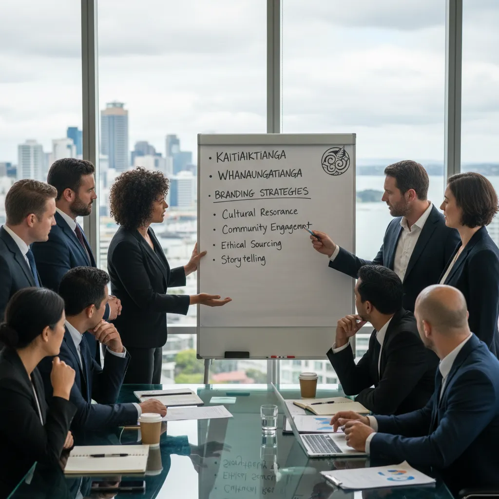 Business team discussing cultural sensitivity in branding