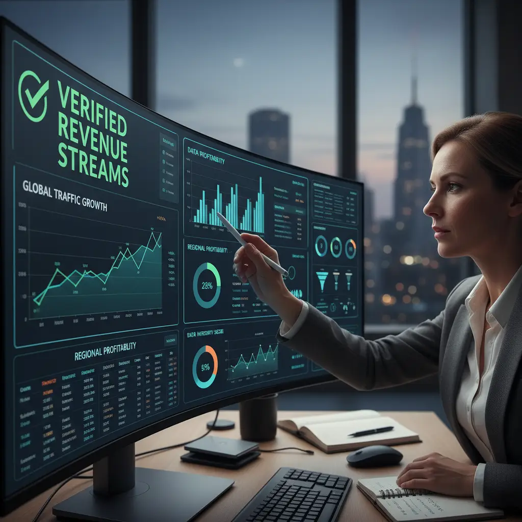Forensic analysis of digital asset revenue and traffic