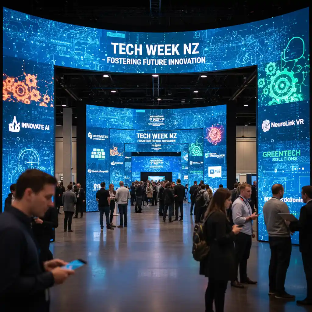 Tech Week NZ conference atmosphere