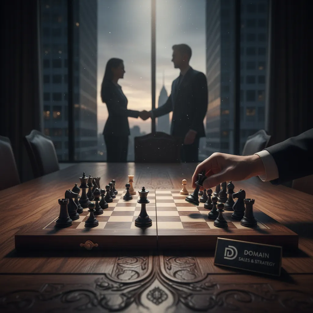 Strategic chess move representing negotiation tactics