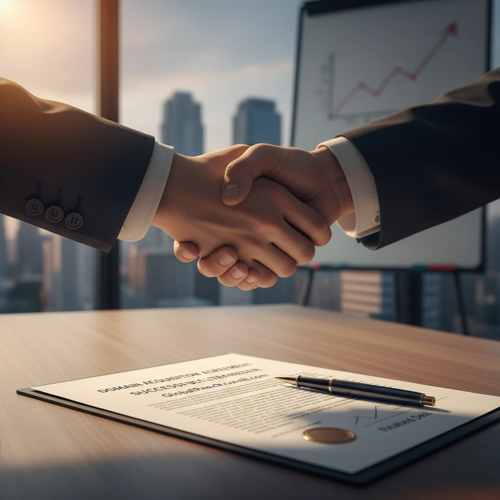 Successful domain sale agreement