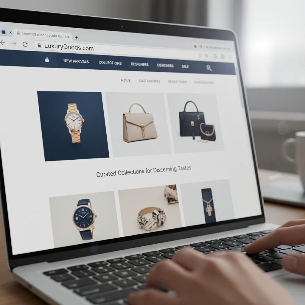 Premium domain name on a laptop screen building brand trust