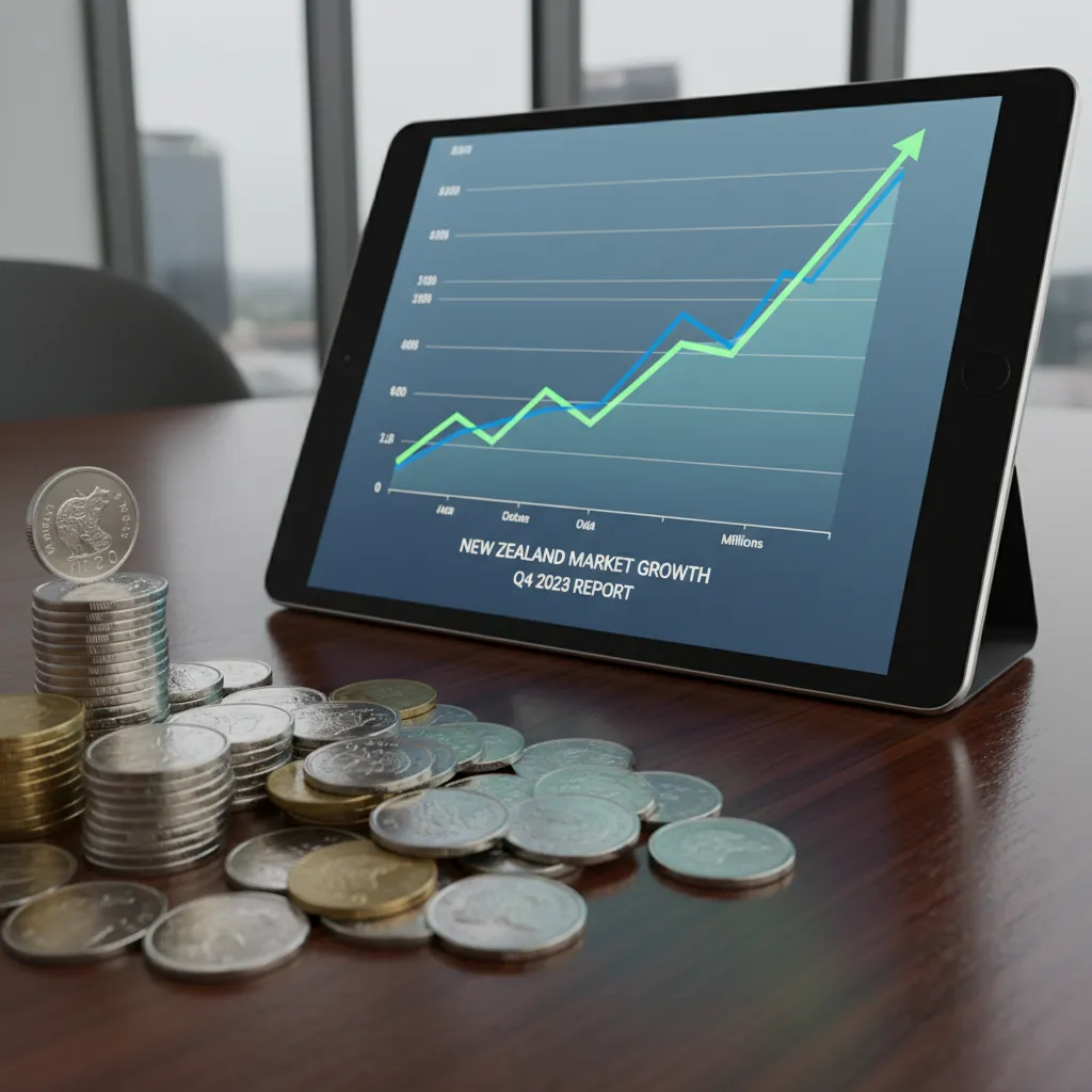 Financial chart showing investment growth in digital assets