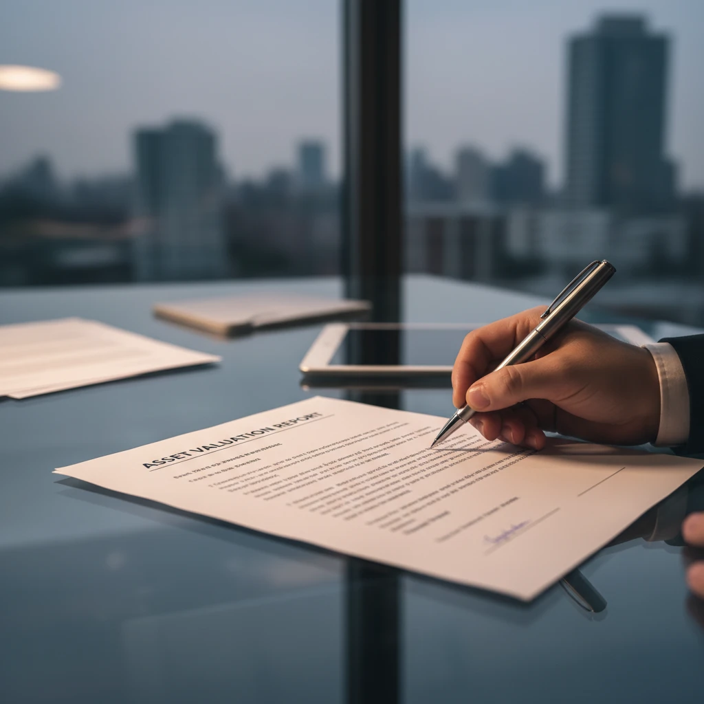 Signing a professional domain valuation contract