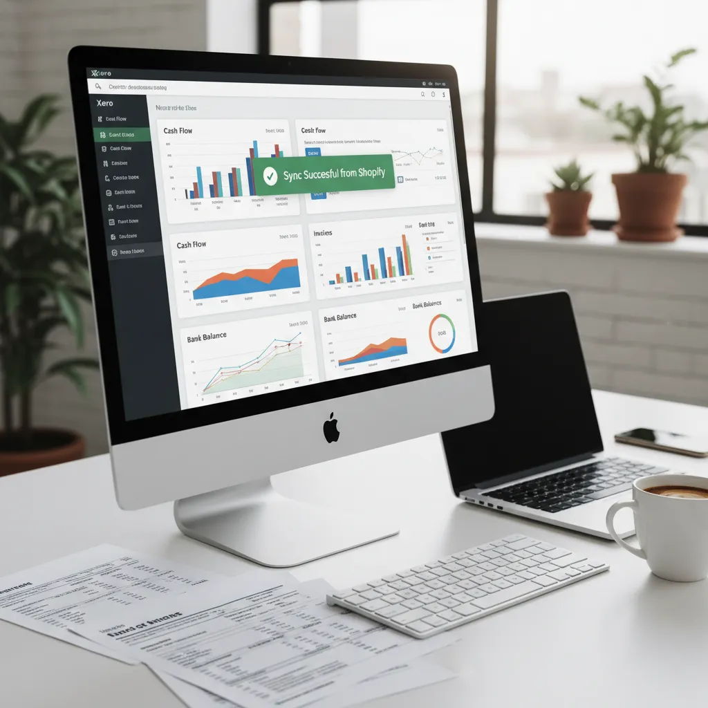 Xero and Shopify integration dashboard