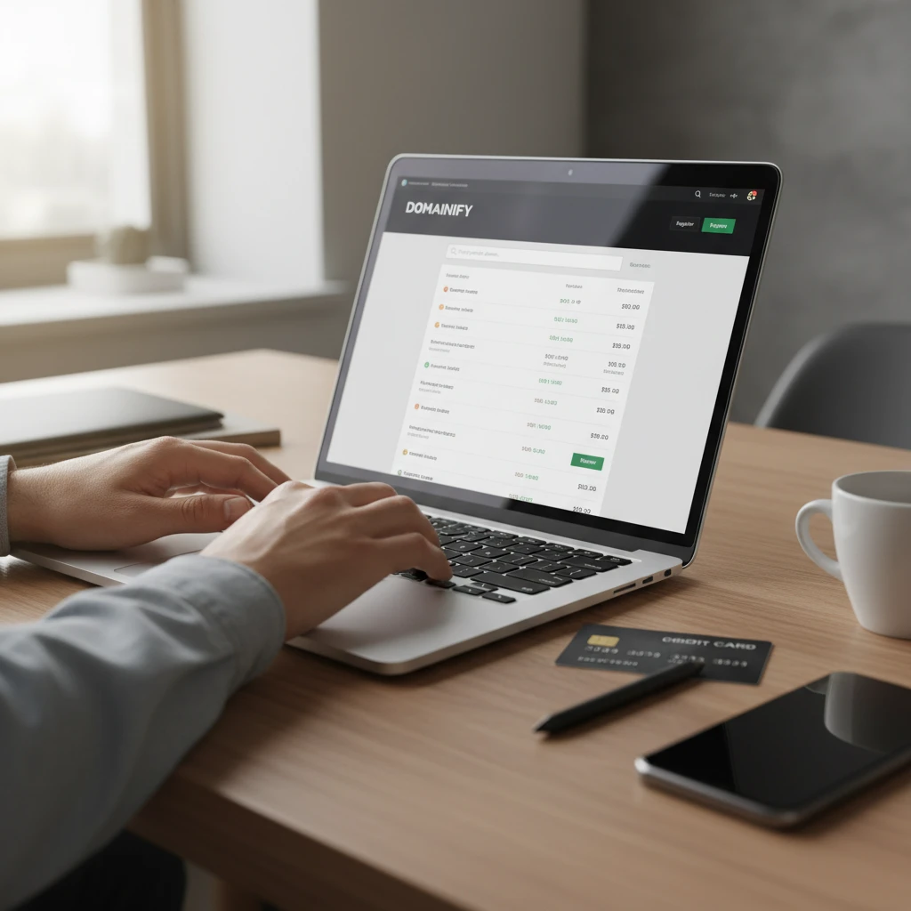 Process of completing a .kiwi domain registration
