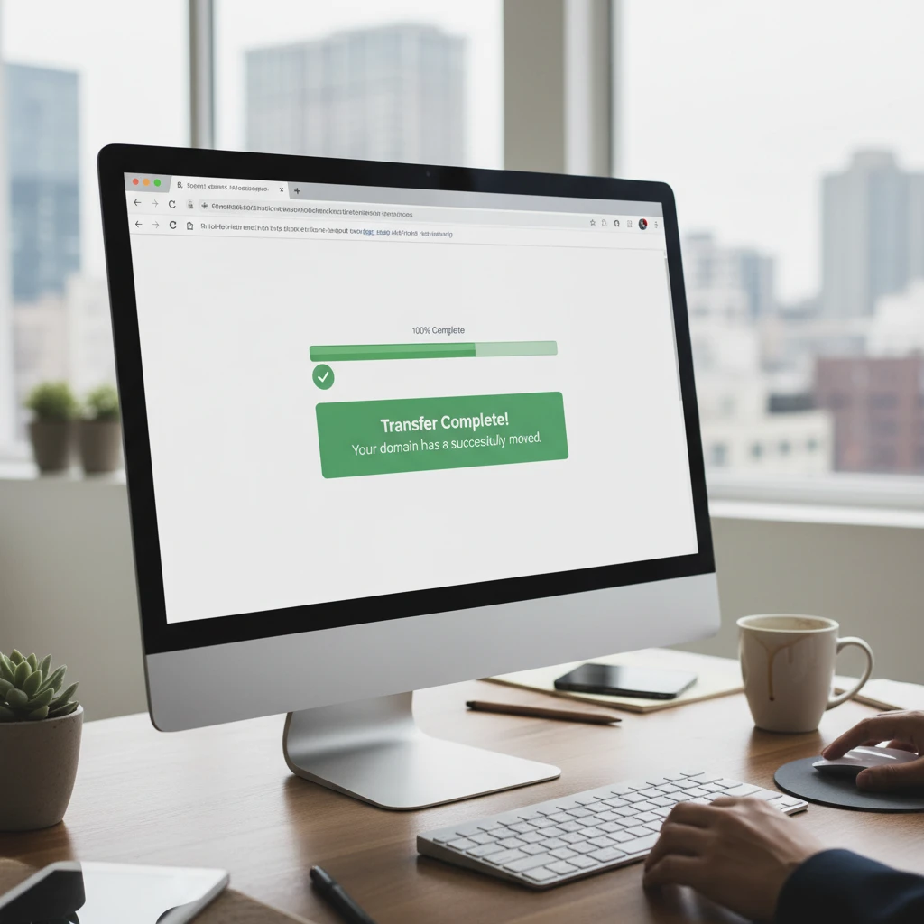Successful Domain Transfer Screen