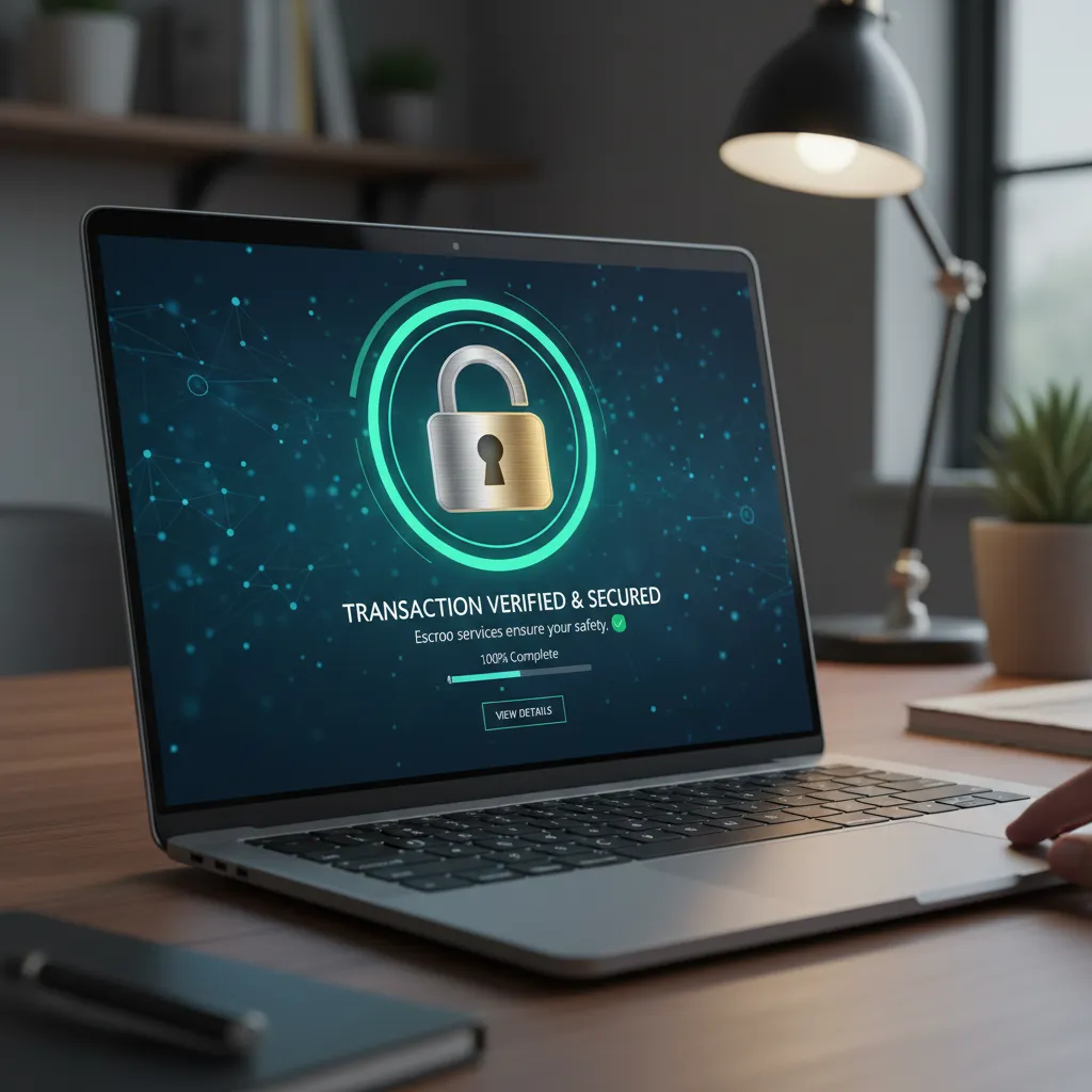 Secure escrow transaction interface