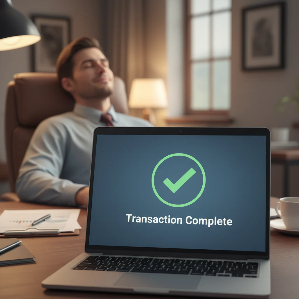 Successful secure domain transfer completion